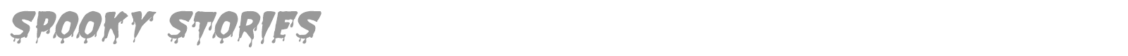 Spooky Stories font preview